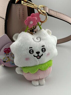 BT21 RJ Plush Keychain Bag Charm Keyring Line Friends BTS Kpop NEW